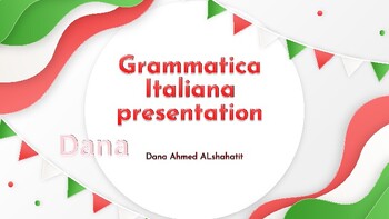 Preview of Basics of the Italian language | Grammar |