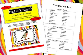 Preview of Basket Research: 6 Step Research Method