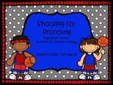 Basketball Pronoun Packet for Speech Therapy