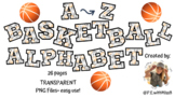 Basketball A-Z Alphabet Font