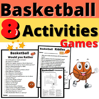 Basketball Activities Resources Class Group Games Trivia No Prep