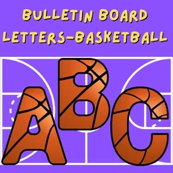 Preview of Basketball Bulletin Board Letters | NBA | WNBA | Decoration | Sports