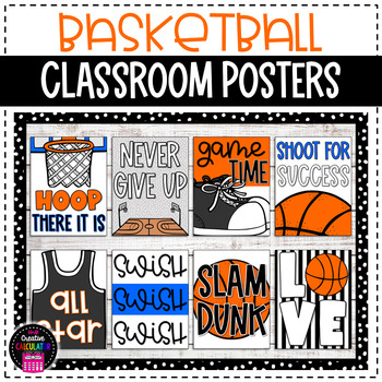 Preview of Basketball Classroom Posters - Sports Classroom Decor