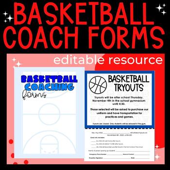Preview of Basketball Coach Forms