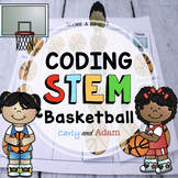 March Madness Basketball Unplugged Coding Activity with TpT Easel