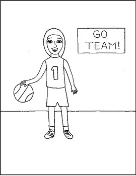 coloring pages of basketball players