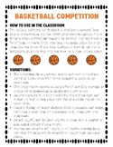 March Madness ELA Reading Comprehension Basketball Competition
