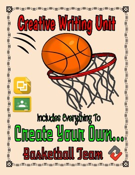 Preview of Basketball: Create a Team Project (Google Classroom)