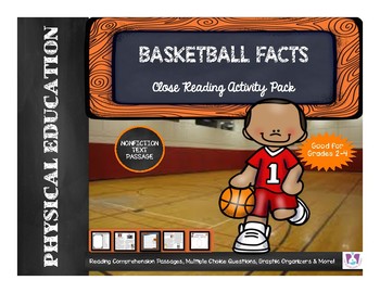 Preview of Basketball Facts Nonfiction Reading Comprehension and Questions