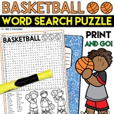 Basketball Game Word Search Puzzle March Basketball Madnes