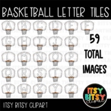 Basketball Goal Letter Tile Moveable Clipart