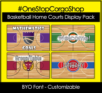 Preview of Basketball Home Courts Display Pack