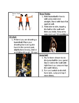 Preview of Basketball Instant Activity