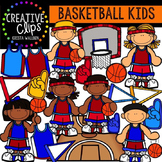 Basketball Kids {Creative Clips Digital Clipart}