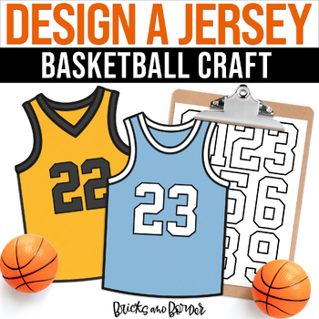 Preview of Basketball Madness Design a Jersey March Craft