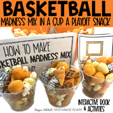 Basketball Madness Mix in a Cup a Basketball Playoff Snack