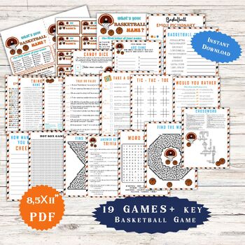 Preview of Basketball March Madness Game Activities Word Search Puzzle Worksheets