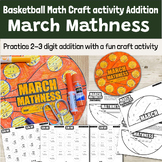 Basketball Math Craft Addition March Mathness - practice 2