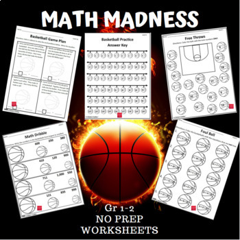 basketball math madness worksheets by a thinkers toolbox tpt