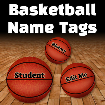 Preview of Basketball Name Tags - March Madness