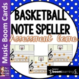Basketball Note Speller BOOM CARDS Distance Learning