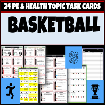 Preview of Basketball PE Task Cards