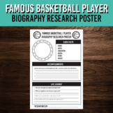 Basketball Player Biography Research Poster Template | Mar