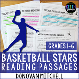 Basketball Reading Passages: Donovan Mitchell (Grades 1-6)