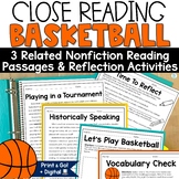 Basketball Reading Comprehension Passages Sports Close Rea