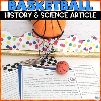Preview of Basketball Worksheets March Madness Science and Reading Comprehension