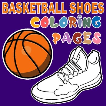 Basketball Shoes Coloring Pages Sneakers Design by LusTop | TPT