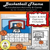 Basketball Speech Therapy Articulation Activity