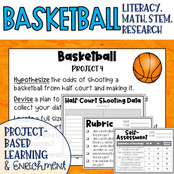 Preview of Basketball Sports Project Based Learning Enrichment and Makerspace Activities