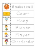 Basketball Sports themed Trace the Word preschool educatio