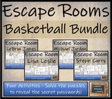 Basketball Stars Escape Room Activity Bundle | 5th Grade &