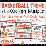 Basketball Theme Classroom BUNDLE Word Wall Behavior Chart