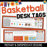 Basketball Sports Theme Desk Tags Name Tags