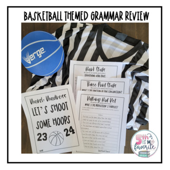 Preview of Basketball Themed Grammar Review
