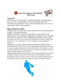 Basketball Tryout Prep Sheet
