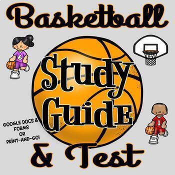 Preview of Basketball Unit Exam - Editable in Google Drive - Online Distance Learning!