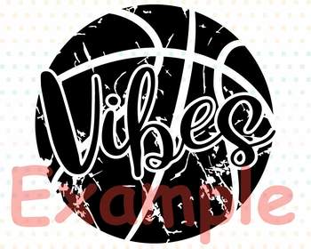 Basketball Vibes Svg Grunge Ball Svg Mom Svg Your Team Mom Vibes Vintage 1002s