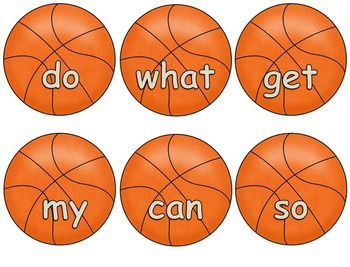 Ball Words Sight Word Mastery System-EDITABLE Basketball Words | TpT