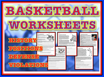 Preview of Basketball Worksheets (Reading and Reflection Questions)