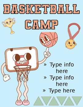 Preview of Basketball camp flyer / sports flyer / editable