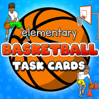 Preview of Basketball skills & drills - Task cards for physical education