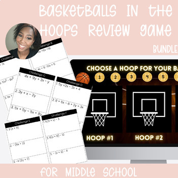 Preview of Basketballs in the Hoops for Middle School Bundle + FREE Basketball Agenda Slide