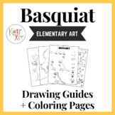 Basquiat Drawing Guide | Drawing References + Coloring Pag