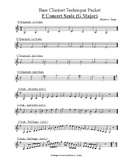 Bass Clarinet - Technique Packet