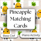 Bass Clef Matching Cards - Pineapples