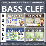 Bass Clef Note Name Games and Activities ~ Music Games {Bundle}